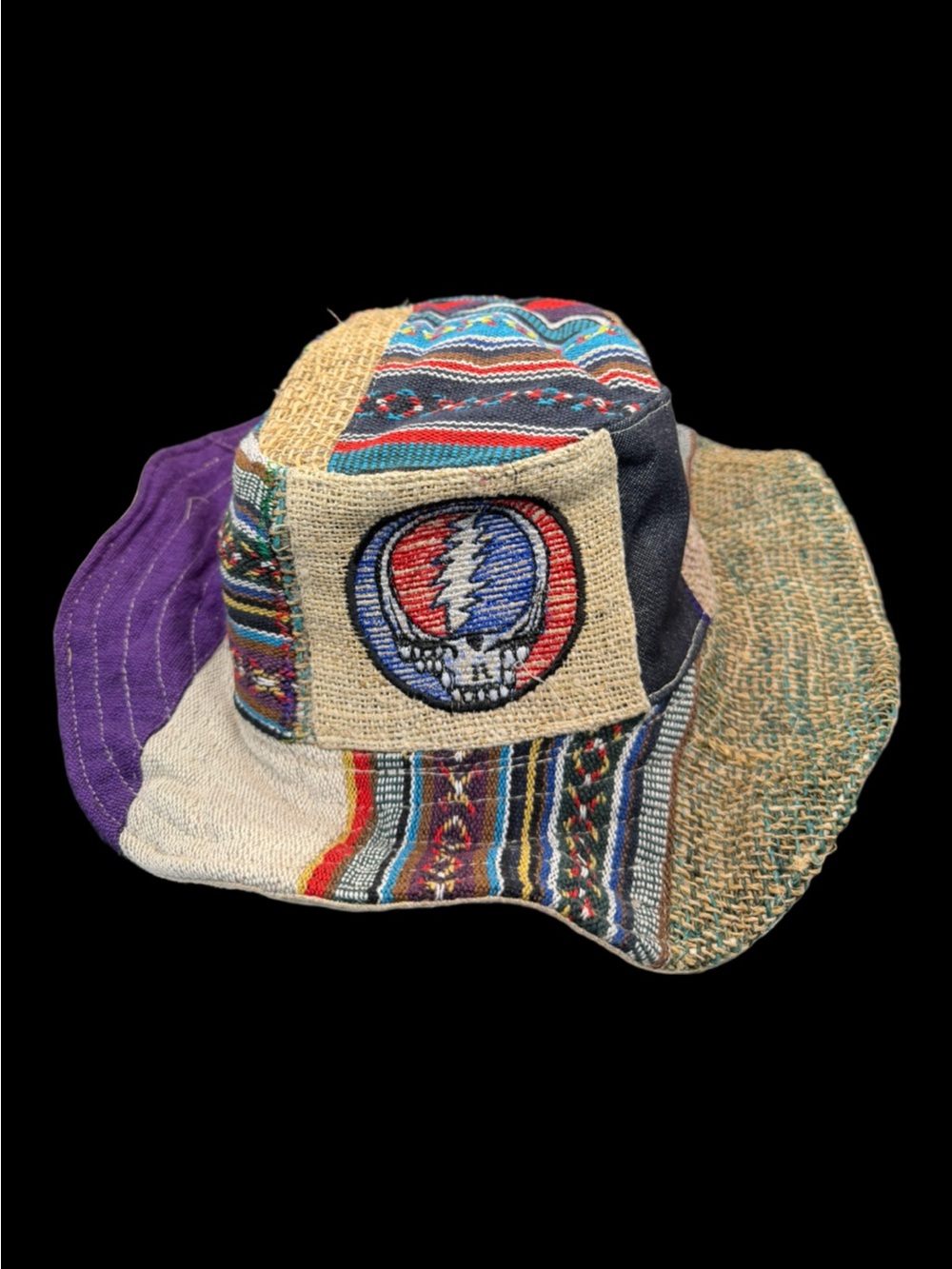 SYF Patchwork hemp Sun Hat